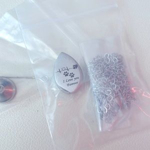 I love you forever pets ashes necklace